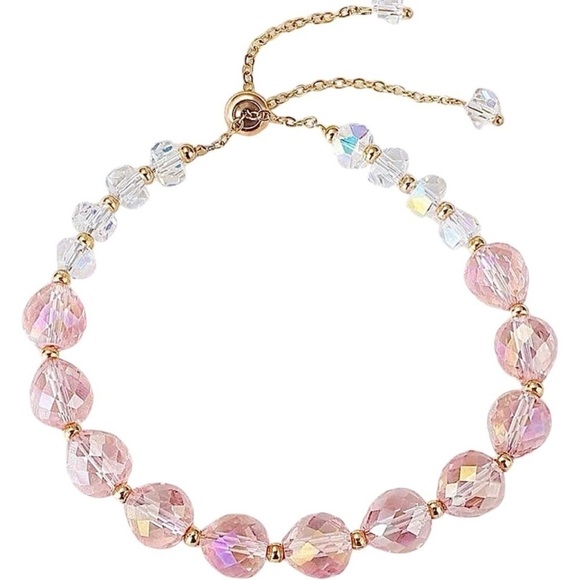 Natural Crystal Beaded Bracelet - Picture 1 of 5